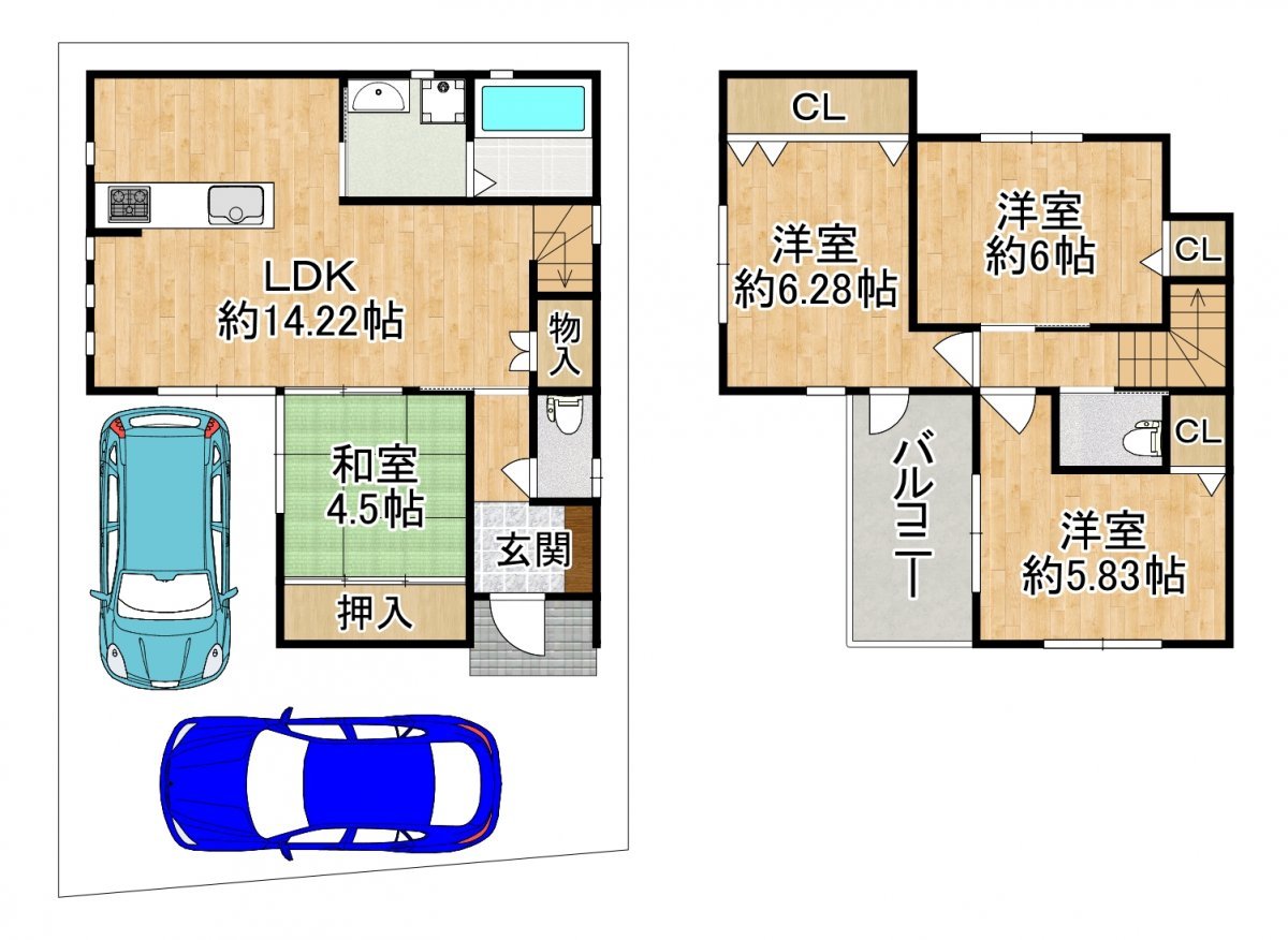 ★建物面積84.69㎡、4LDK★